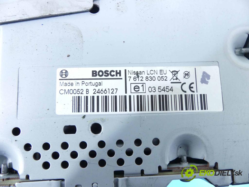 Nissan Qashqai I J10 2006-2013 2.0 dci 150 HP automatic 110 kW 1995 cm3 5- Radio originál 7612830052