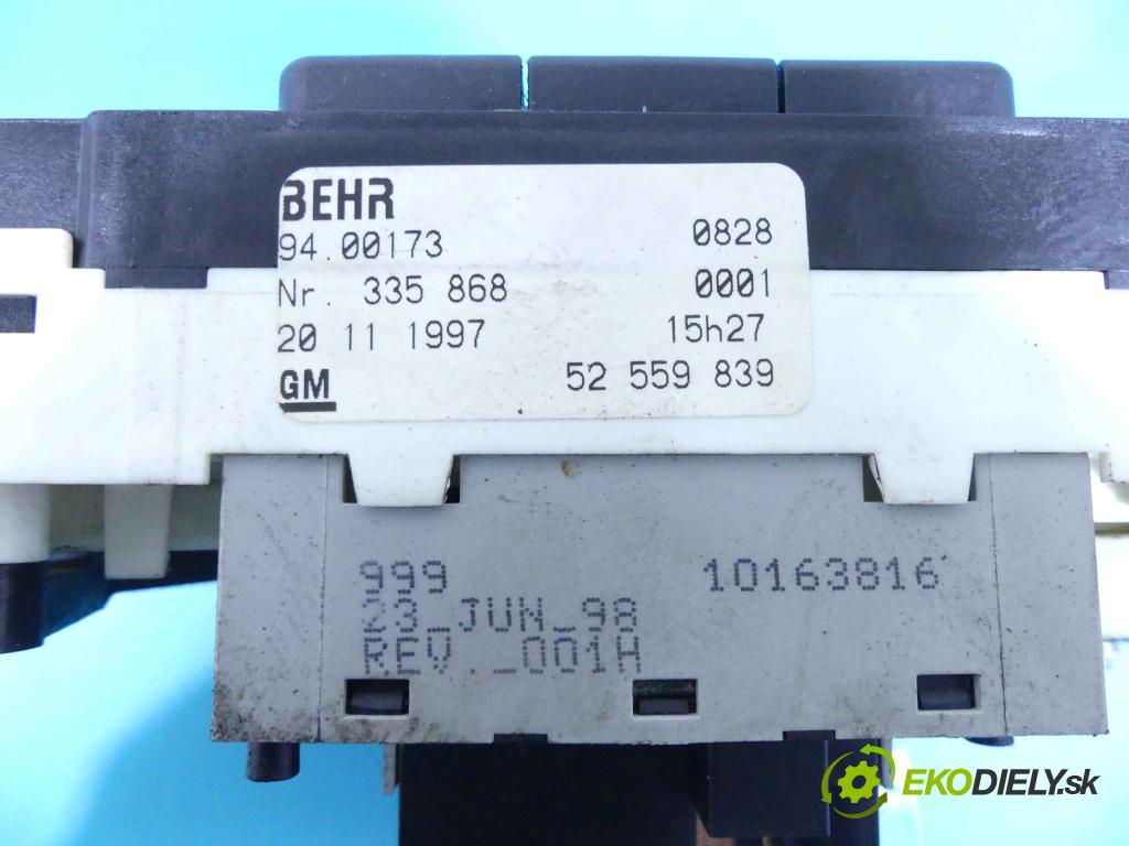 Opel Astra II 1998-2009 1.8 16v 116 HP manual 85 kW 1796 cm3 5- panel kúrenia 52559839