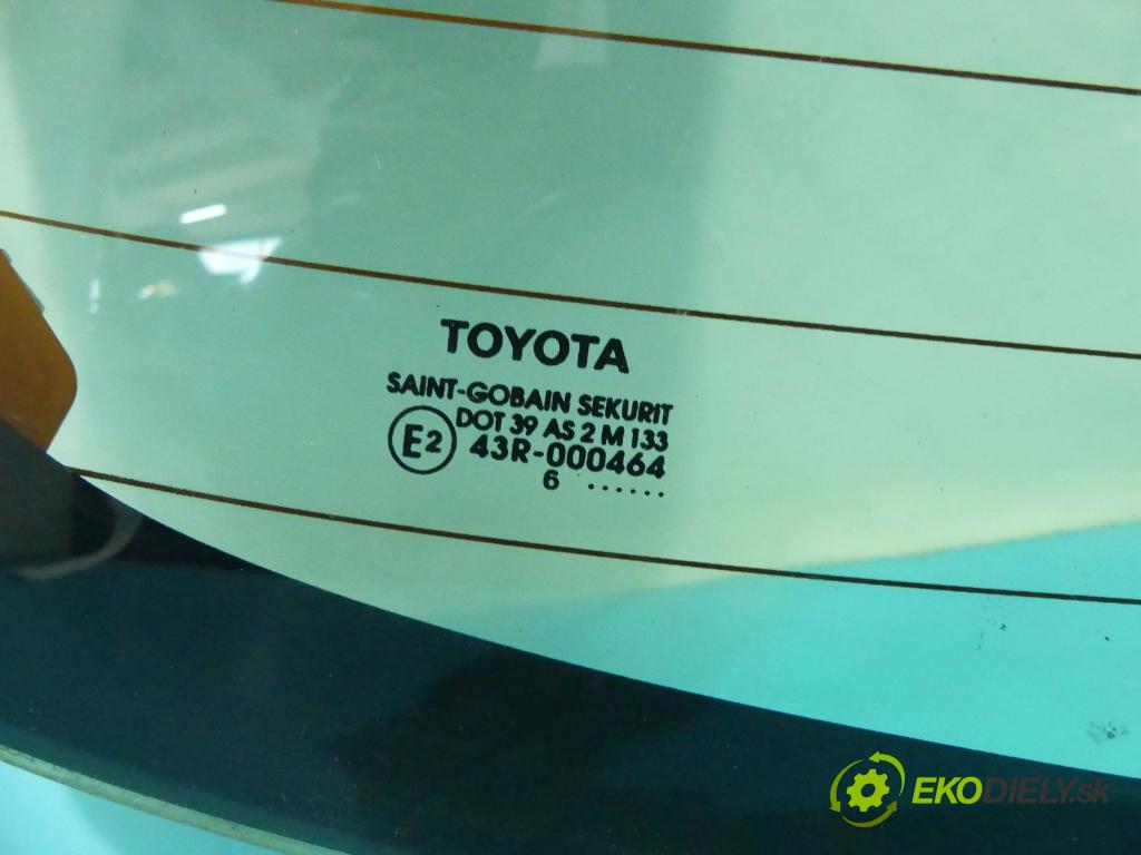 Toyota Yaris II 2005-2011 1.4 D4D 90 HP manual 66 kW 1364 cm3 5- sklo zadná  (Sklá zadné)