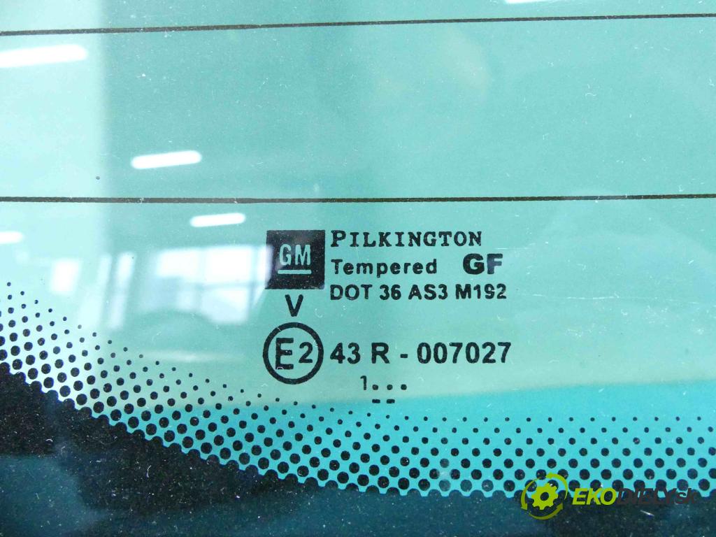 Opel Zafira A 1999-2005 2.0 dti 101 hp manual 74 kW 1998 cm3 5- sklo zadní  (Okna zadní)