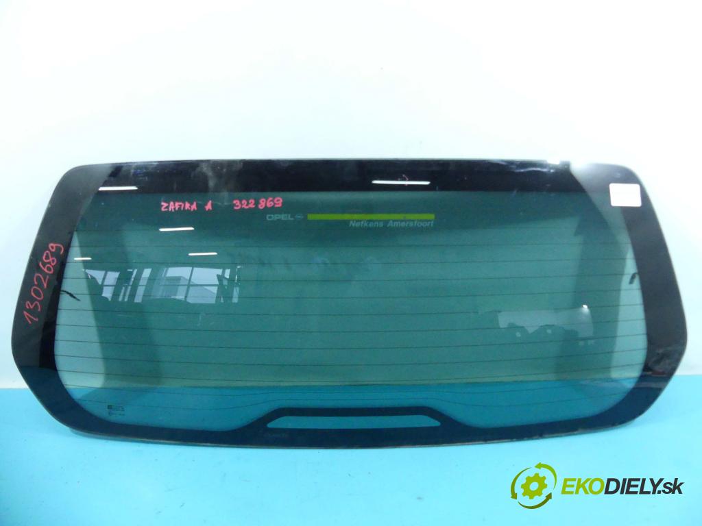 Opel Zafira A 1999-2005 2.0 dti 101 hp manual 74 kW 1998 cm3 5- sklo zadní  (Okna zadní)