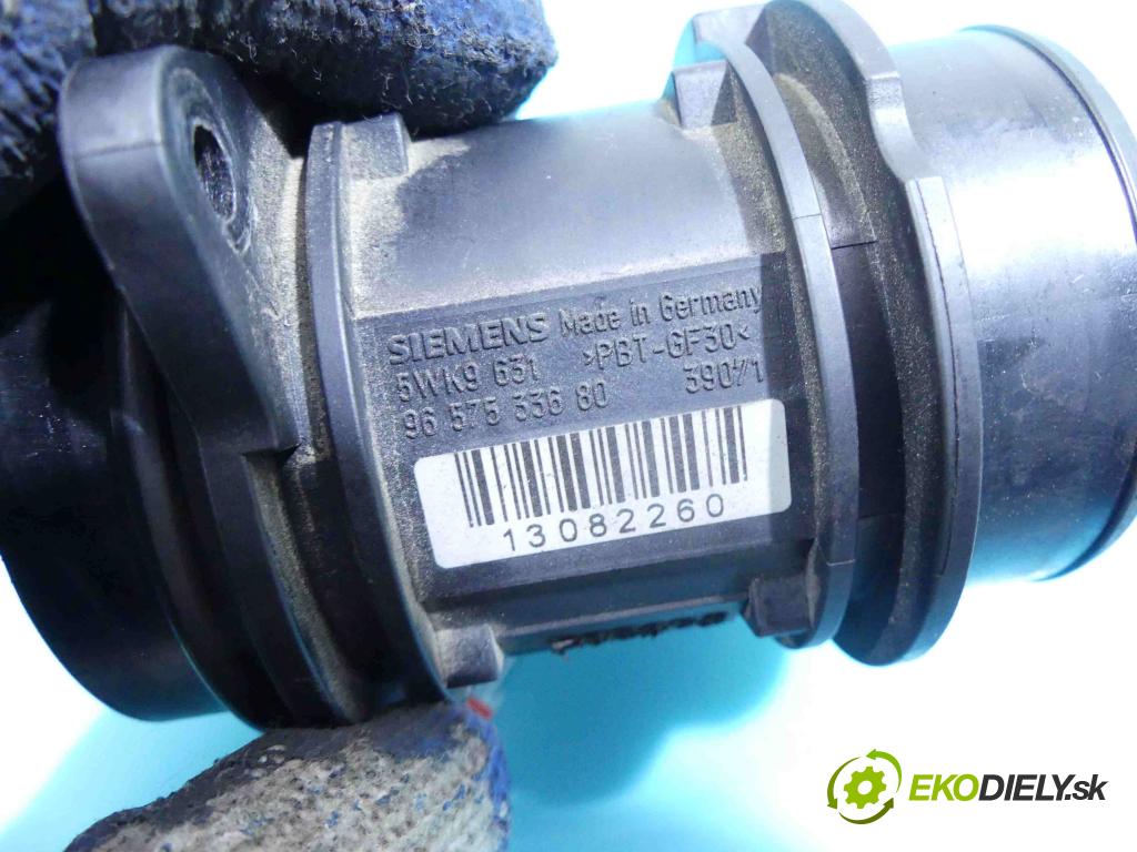 Peugeot 206 1.4 hdi 68 HP manual 50 kW 1398 cm3 5- průtokoměr: 5W9631 (Váhy vzduchu)