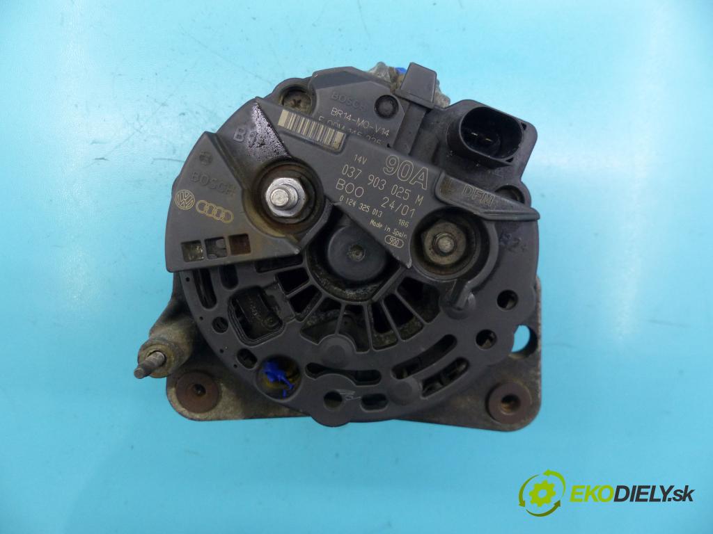 Seat Cordoba I 1993-2002 1.4 16v 75 hp manual 55 kW 1390 cm3 4- Alternator 0124325013 (Alternátory)