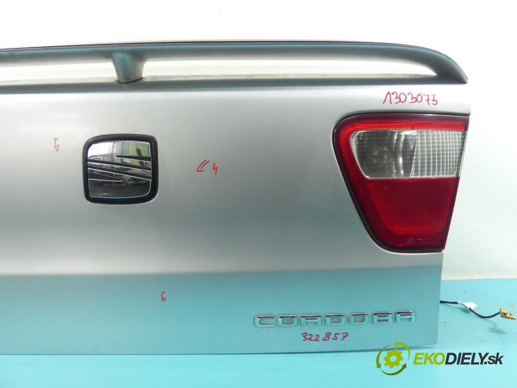 Seat Cordoba I 1993-2002 1.4 16v 75 hp manual 55 kW 1390 cm3 4- zadní kufrové dveře  (Zadní kapoty)