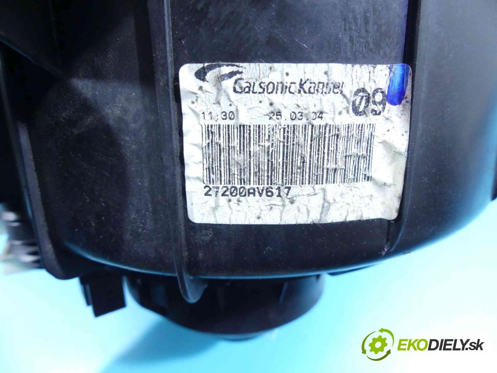 Nissan Primera P12 2001-2007 1.9 dci 120 HP manual 88 kW 1870 cm3 5- ventilátor vzduchu 27200AV617