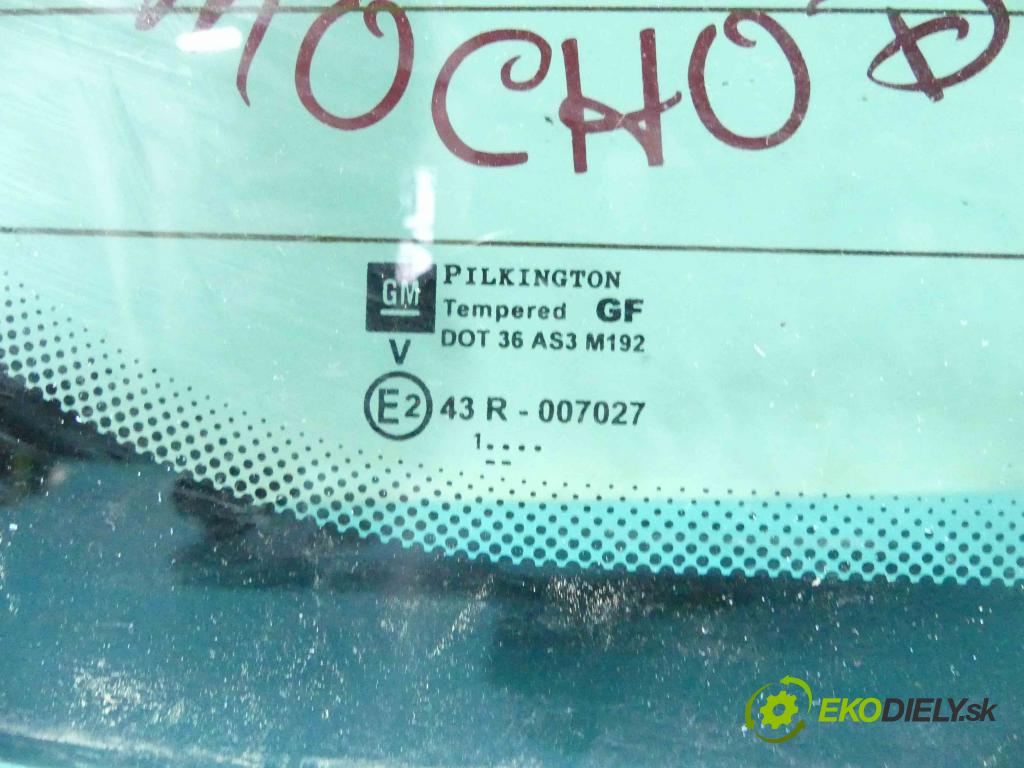 Opel Zafira A 1999-2005 2.0 dti 101 hp manual 74 kW 1995 cm3 5- sklo zadní  (Okna zadní)