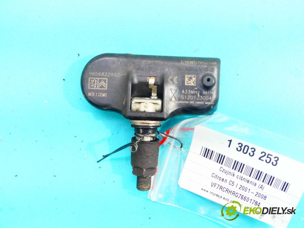 Citroen C5 I 2001-2008 2.0 hdi 141 hp manual 104 kW 1997 cm3 5- snímač tlaku pneumatika 9656822980 (Snímače tlaku v pneumatikách)