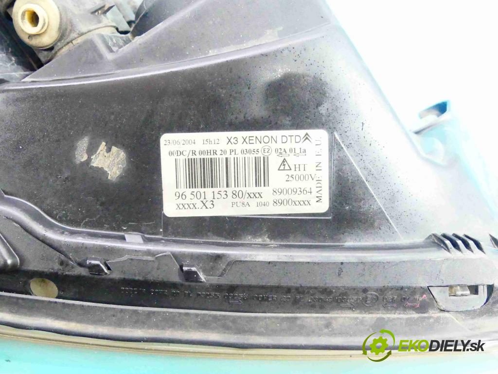 Citroen C5 I 2001-2008 2.0 hdi 141 HP manual 104 kW 1997 cm3 5- Reflektor: pravý 9650115380 (Pravé)