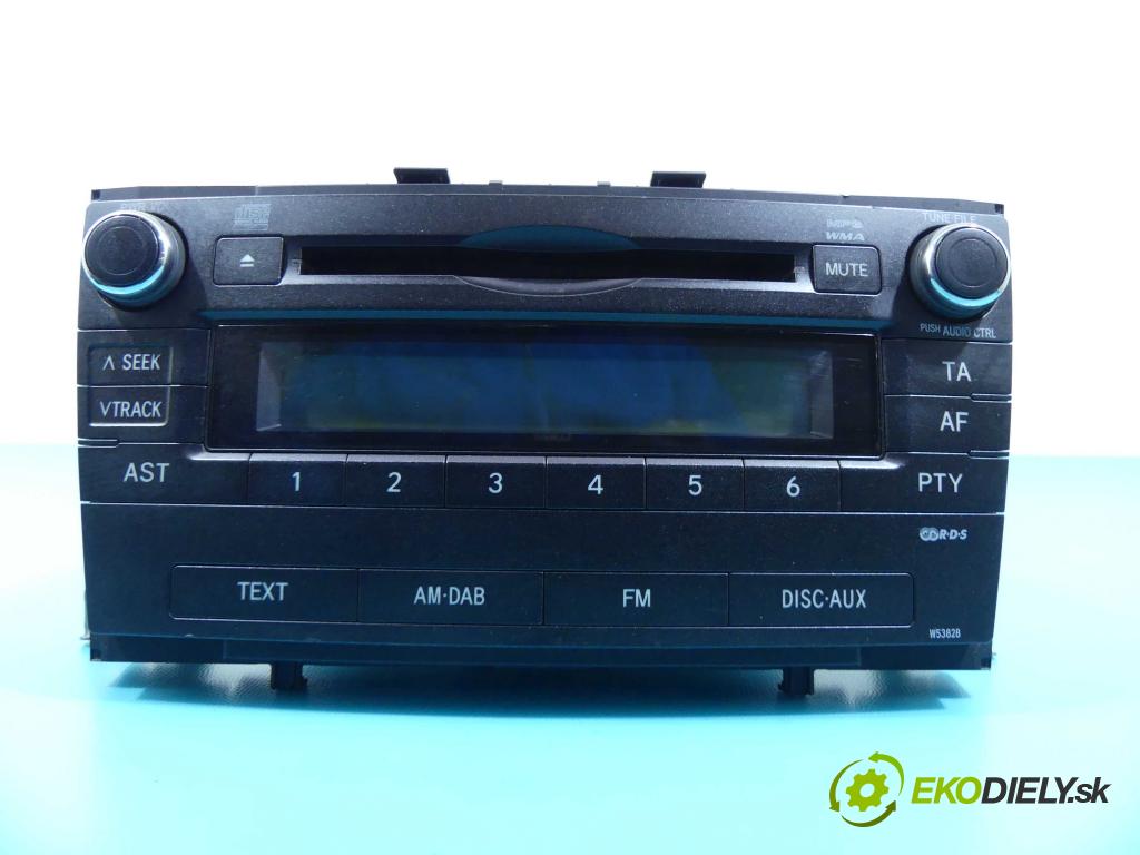 Toyota Avensis III T27 2009-2018 2.0 D4D 126 HP manual 93 kW 1998 cm3 5- Radio originál 86120-05150