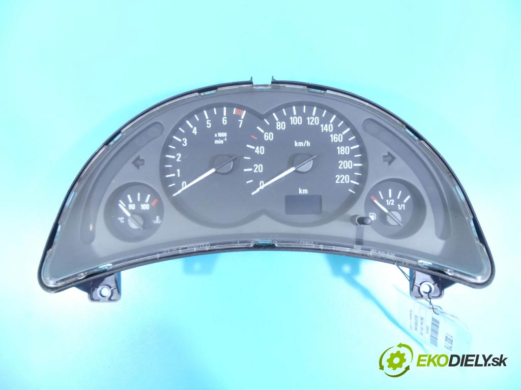 Opel Corsa C 2000-2006 1.2 16v 75 HP manual 55 kW 1199 cm3 3- prístrojovka/ budíky 09166814FL (Prístrojové dosky, displeje)