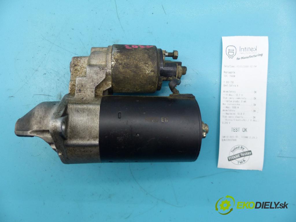 Opel Zafira A 1999-2005 1.6 16v 101 HP manual 74 kW 1598 cm3 5- štartér D6RA249 (Štartéry)