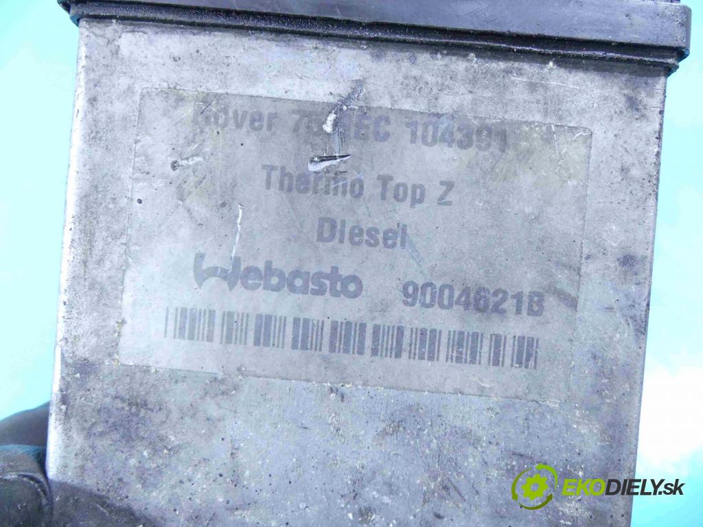 Rover 75 2.0 CDT 131 hp manual 96 kW 1951 cm3 5- Webasto 9004621B (Webasto ohřívače)
