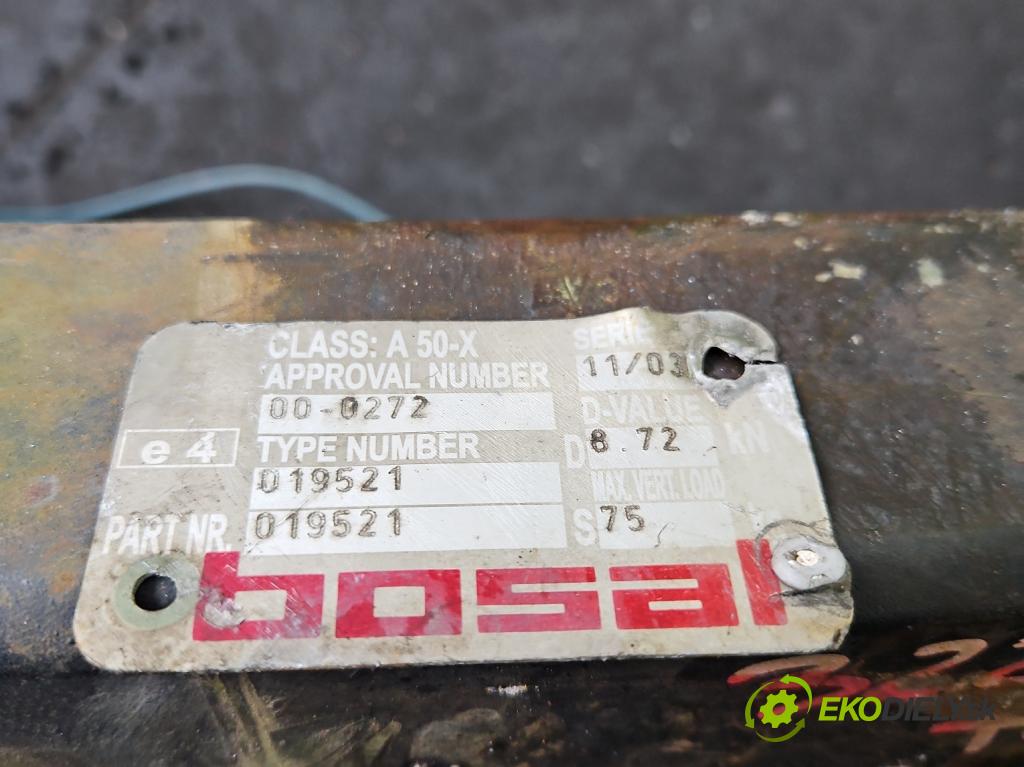 Seat Toledo II 1998-2004 1.9 tdi 131 HP manual 96 kW 1896 cm3 4- Hák: vlečení:  (Ťažné zariadenie)