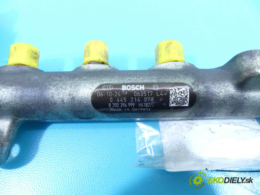 Renault Laguna II 2001-2007 1.9 dci 110 HP manual 81 kW 1870 cm3 5- lišta vstrekovacia 0445214078 (Vstrekovacie lišty)