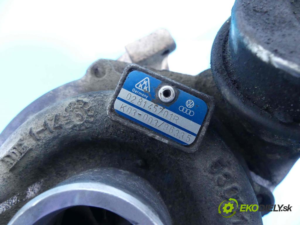 Vw Passat B4 1993-1997 1.9 TD 75 HP manual 55 kW 1896 cm3 4- turbodúchadlo, turbo K03-003 (Turbodúchadlá (kompletné))