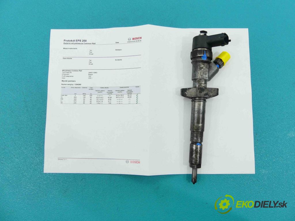 Renault Master II 1998-2010 2.2 dci 90 HP manual 66 kW 2188 cm3 5- vstrek 0445110063 (Vstrekovače)