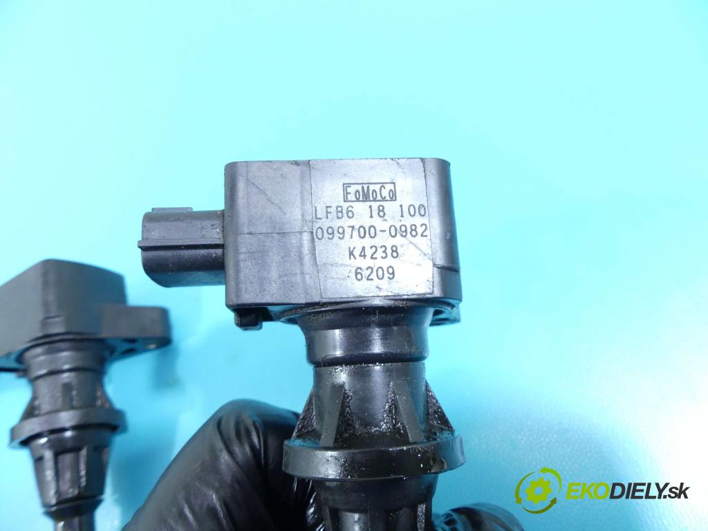 Mazda 5  2005-2010 2.0 16v 145 HP manual 107 kW 1999 cm3 5- cievka zapaľovacia 099700-0982 (Zapaľovacie cievky, moduly)