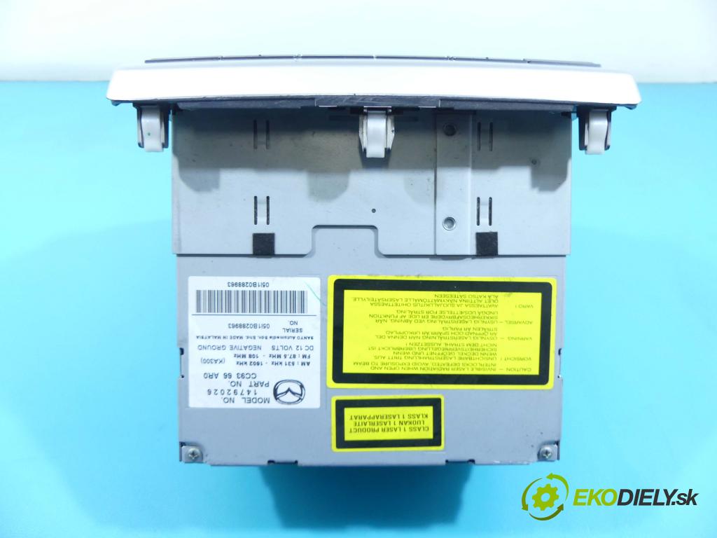 Mazda 5  2005-2010 2.0 16v 145 HP manual 107 kW 1999 cm3 5- Radio originál CC9366AR0