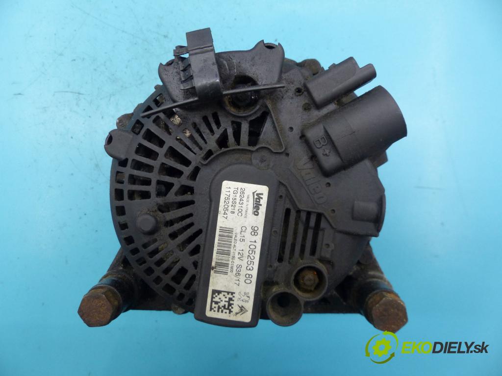 Peugeot 301 1.6 hdi 99 hp manual 73 kW 1560 cm3 4- Alternator 9810525380 (Alternátory)