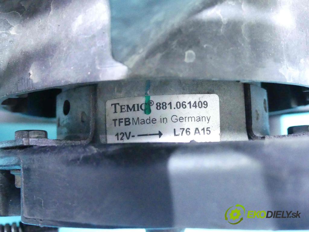 Skoda Fabia I 1999-2007 1.4 mpi 60 HP manual 44 kW 1397 cm3 5- Ventilátor chladiča 6Q0121207E