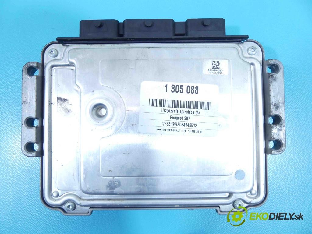 Peugeot 307 1.6 hdi 109 HP manual 80 kW 1560 cm3 5- Jednotka riadiaca 0281011634