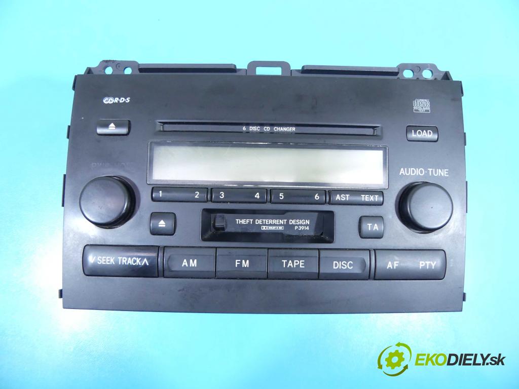 Toyota Land Cruiser J120 2002-2010 3.0 D4D 163 HP automatic 120 kW 2982 cm3 5- Radio originál 86120-60510