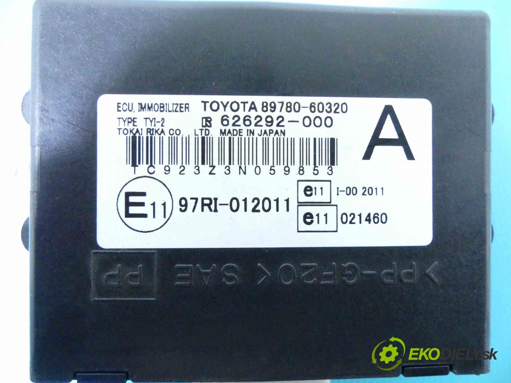 Toyota Land Cruiser J120 2002-2010 3.0 D4D 163 HP automatic 120 kW 2982 cm3 5- modul riadiaca jednotka 89780-603320 (Ostatné)