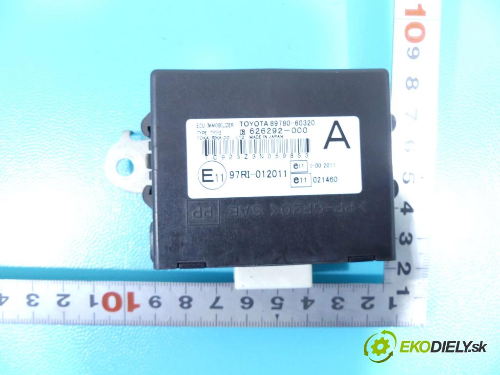 Toyota Land Cruiser J120 2002-2010 3.0 D4D 163 HP automatic 120 kW 2982 cm3 5- modul riadiaca jednotka 89780-603320 (Ostatné)