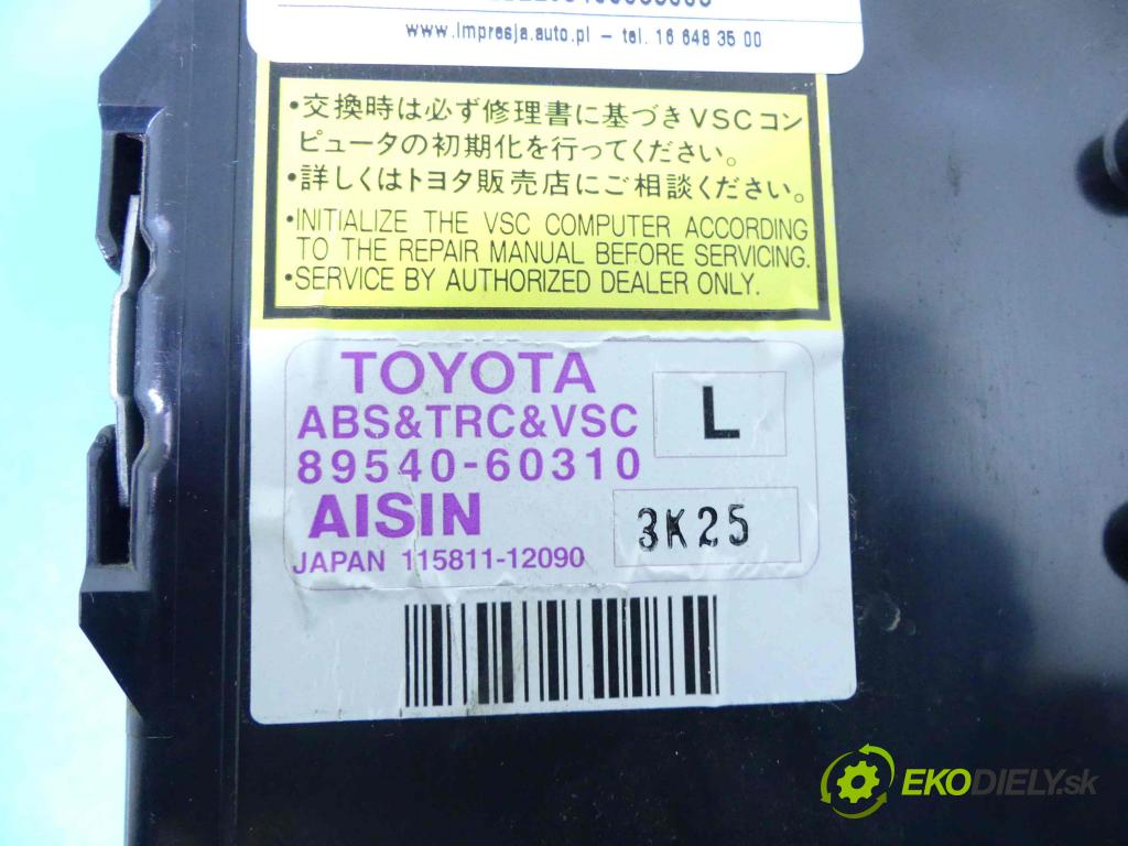 Toyota Land Cruiser J120 2002-2010 3.0 D4D 163 hp automatic 120 kW 2982 cm3 5- modul řídící jednotka 89540-60310 (Ostatní)