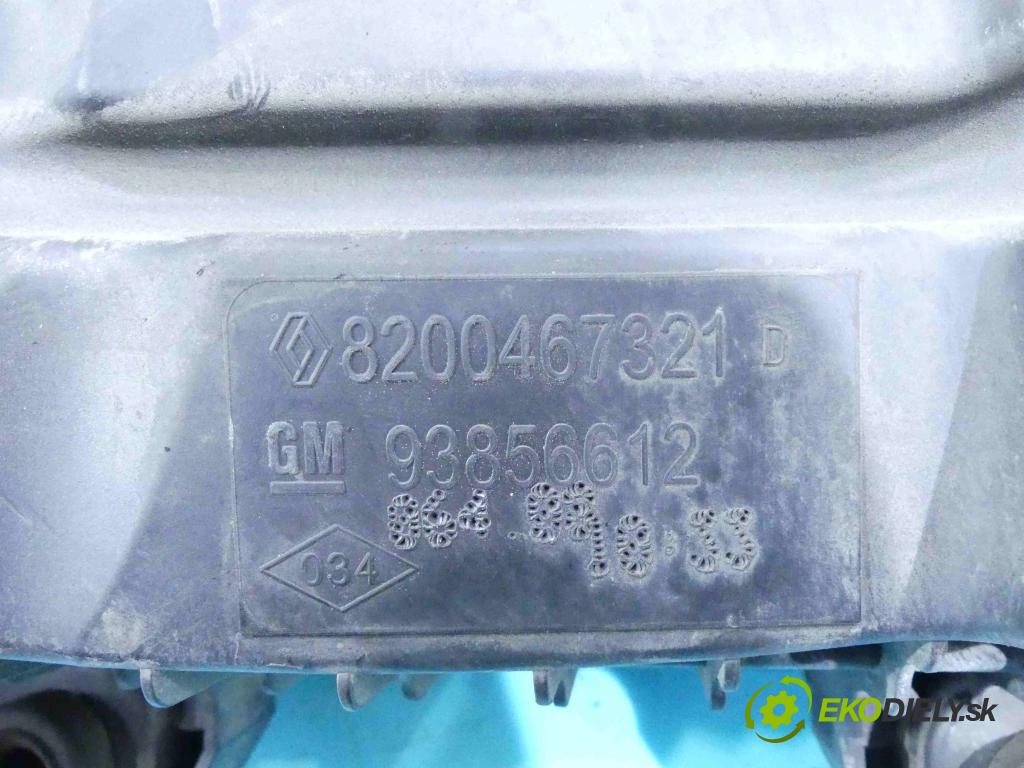 Renault Trafic II 2001-2014 2.0 dci 114 hp manual 84 kW 1995 cm3 5- obal filtra vzduchu 8200467321D (Kryty filtrů)