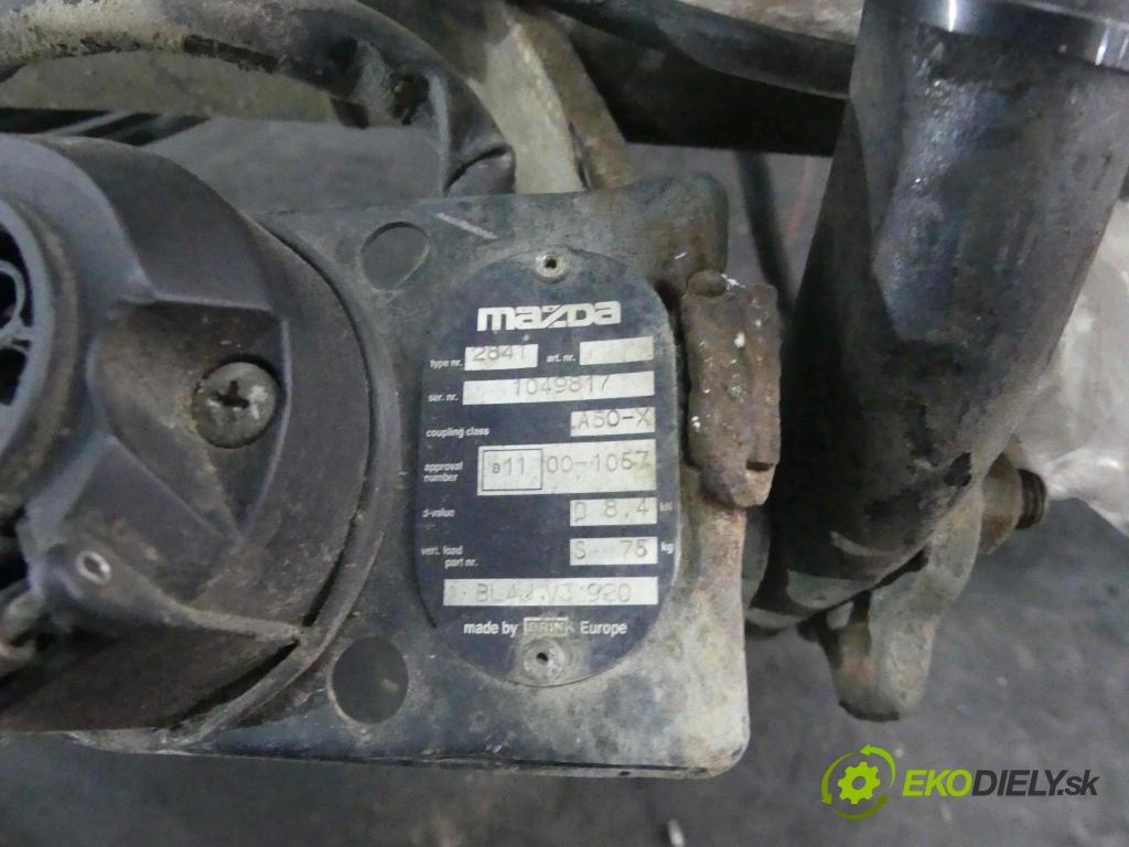 Mazda 323f 2.0 ditd 101 HP manual 74 kW 1998 cm3 5- Hák: vlečení:  (Ťažné zariadenia)