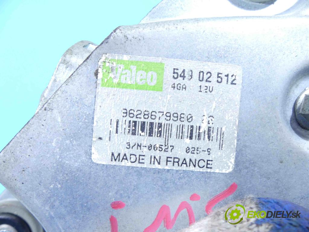 Peugeot 206 1.9d 69KM manual 51 kW 1868 cm3 5- motor stieračov zadné 9628679980
