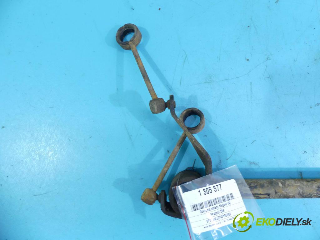 Peugeot 206 1.9d 69KM manual 51 kW 1868 cm3 5- Páka: Změny: stupeň,rýchlosť  (Rýchlostné páky / kulisy)