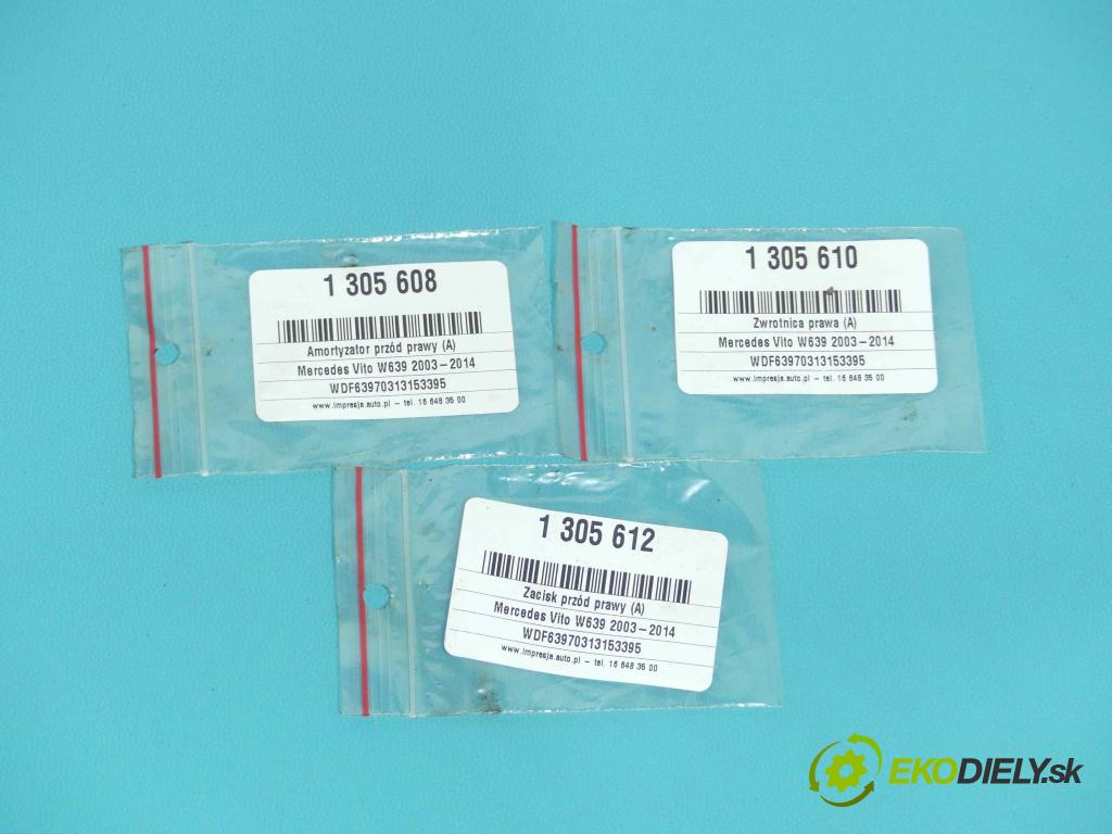 Mercedes Vito W639 2003-2014 2.2 cdi 150 HP manual 110 kW 2148 cm3 5- tlmič predné pravý  (Kľučka dverí ostatné)