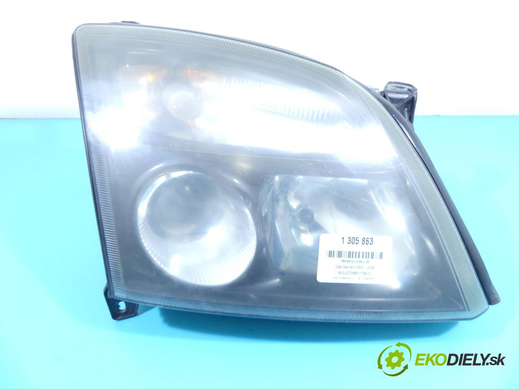 Opel Vectra C 2002-2008 1.9 cdti 150 HP manual 110 kW 1910 cm3 5- Reflektor: pravý  (Pravé)