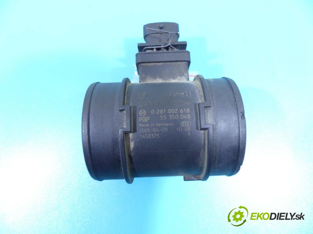 Opel Vectra C 2002-2008 1.9 cdti 150 HP manual 110 kW 1910 cm3 5- průtokoměr: 0281002618 (Váhy vzduchu)