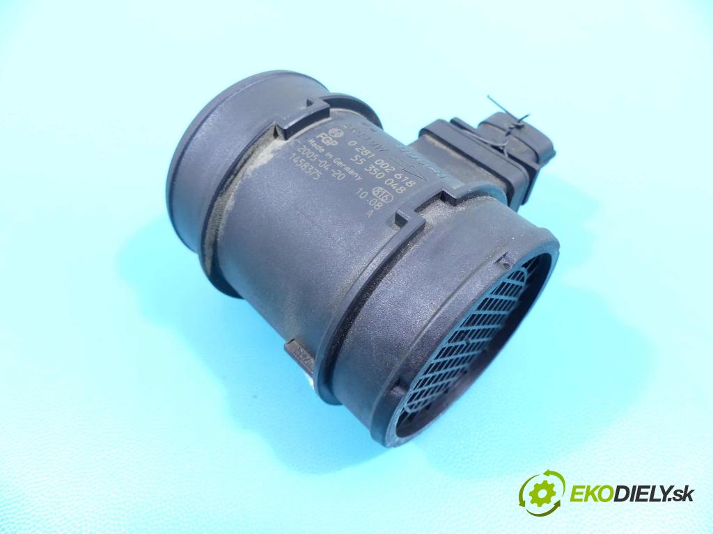 Opel Vectra C 2002-2008 1.9 cdti 150 HP manual 110 kW 1910 cm3 5- průtokoměr: 0281002618 (Váhy vzduchu)