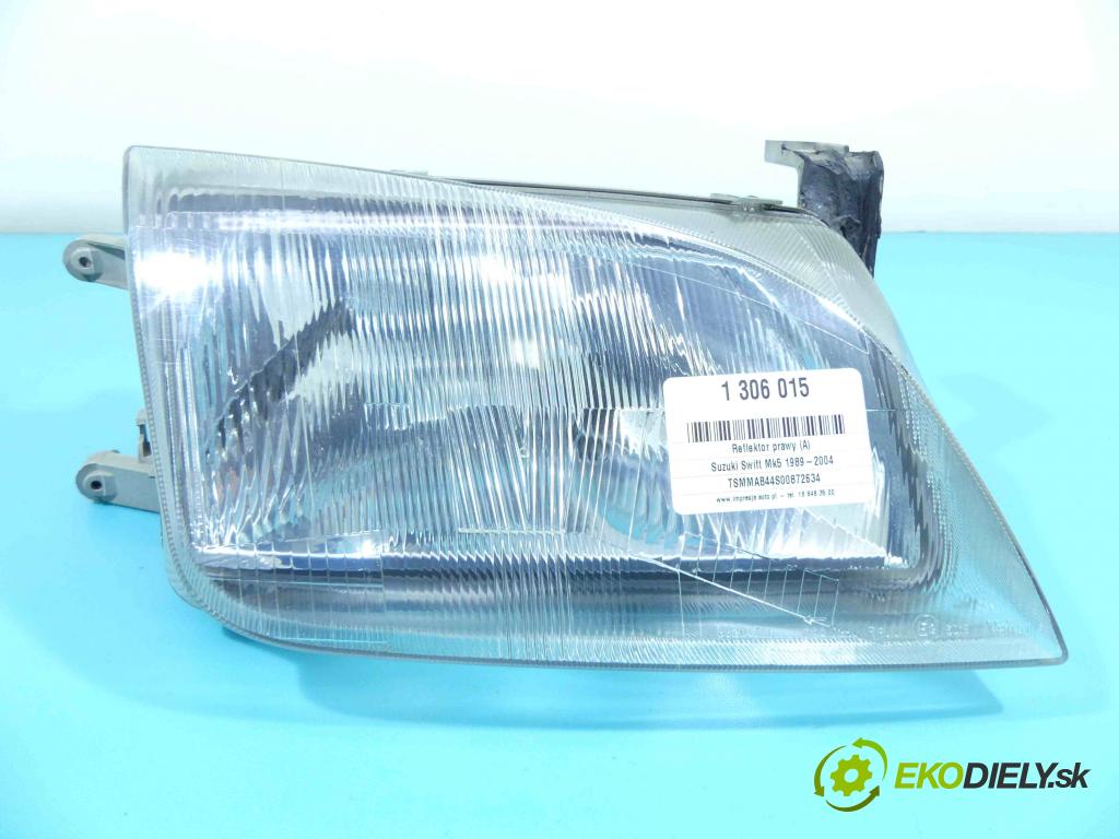 Suzuki Swift Mk5 1989-2004 1.0 53KM manual 39 kW 993 cm3 5- Reflektor: pravý  (Pravé)