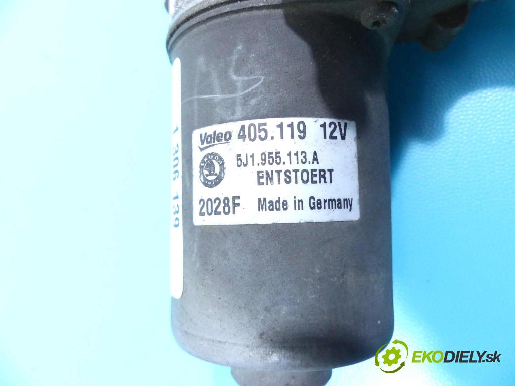 Skoda Fabia II 2007-2014 1.4 16v 86 HP manual 63 kW 1390 cm3 5- motor stieračov predné 5J1955113A