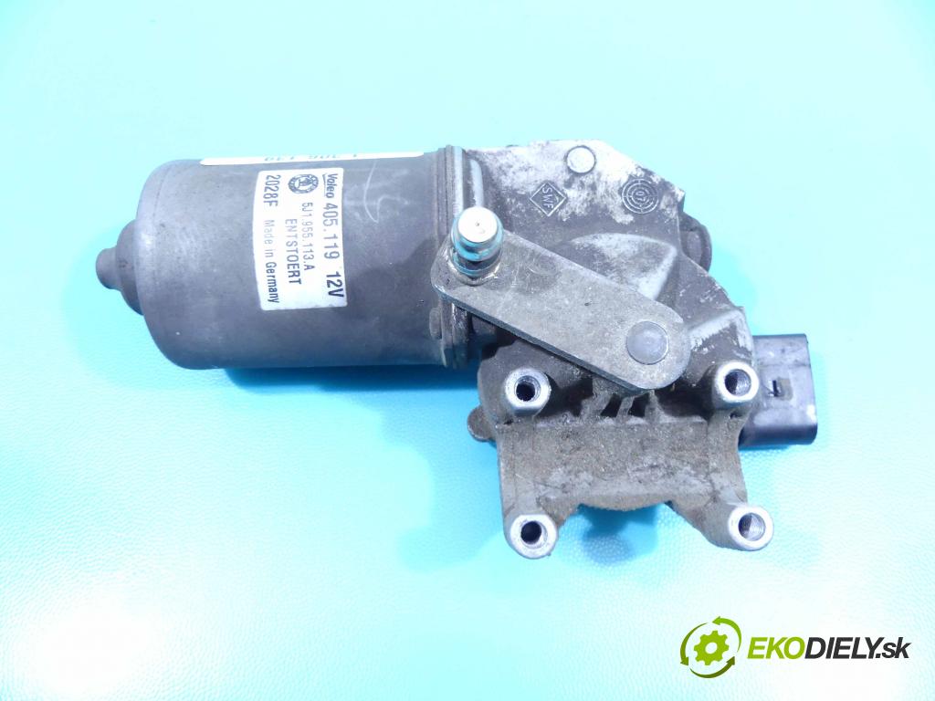 Skoda Fabia II 2007-2014 1.4 16v 86 HP manual 63 kW 1390 cm3 5- motor stieračov predné 5J1955113A