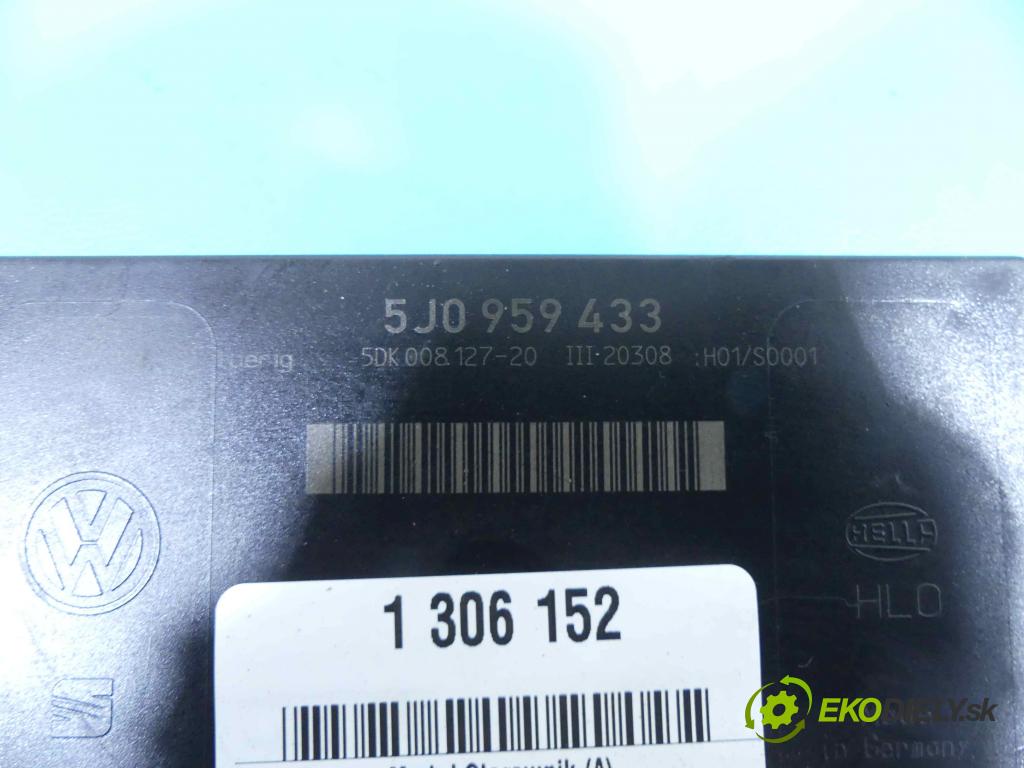 Skoda Fabia II 2007-2014 1.4 16v 86 HP manual 63 kW 1390 cm3 5- modul riadiaca jednotka 5J0959433 (Ostatné)