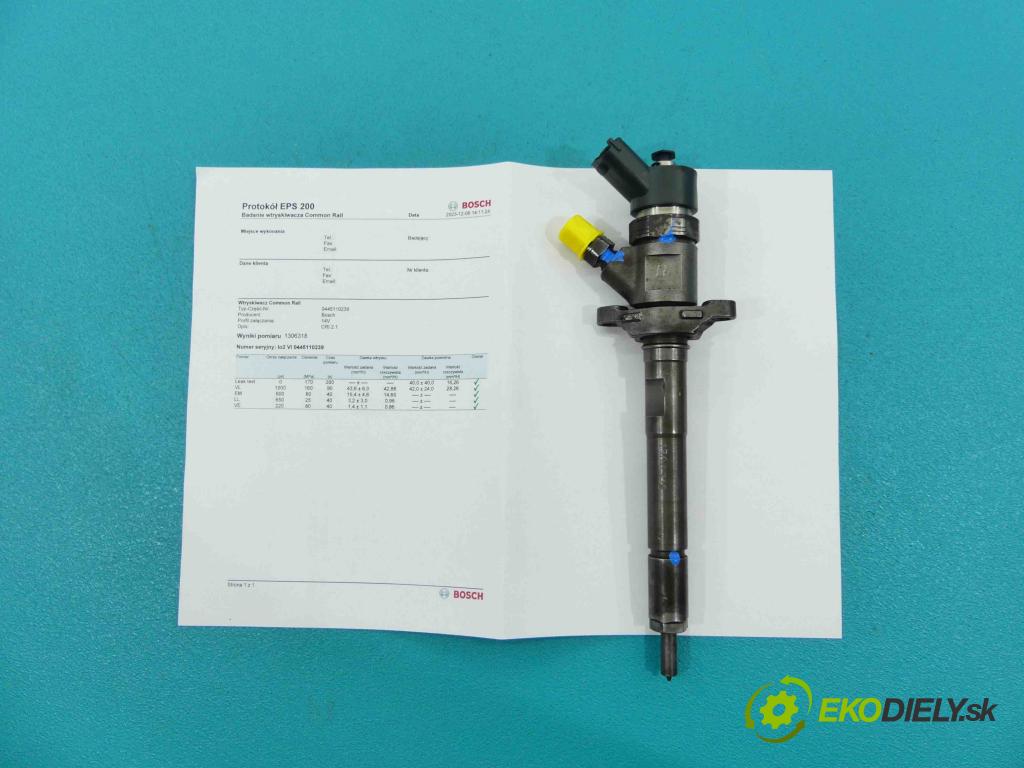 Ford Focus Mk2 2004-2011 1.6 tdci 90 HP manual 66 kW 1560 cm3 5- vstrek 0445110239 (Vstrekovače)