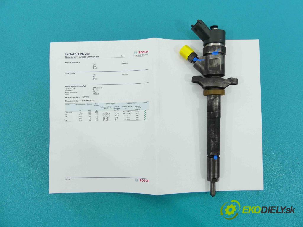 Ford Focus Mk2 2004-2011 1.6 tdci 90 HP manual 66 kW 1560 cm3 5- vstrek 0445110239 (Vstrekovače)