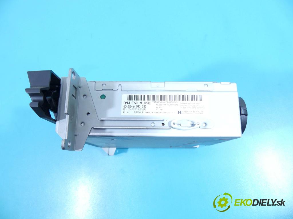 Bmw 5 E60 2003-2010 3.0 R6 231 HP manual 170 kW 2979 cm3 4- Radio originál 6940031