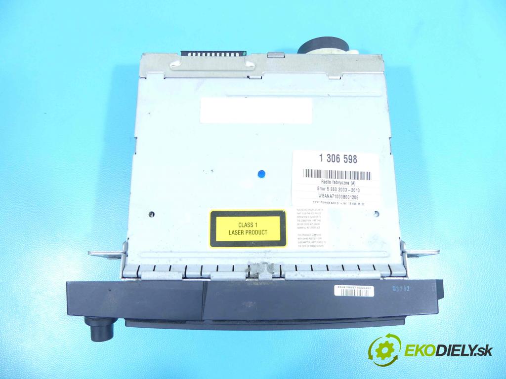 Bmw 5 E60 2003-2010 3.0 R6 231 HP manual 170 kW 2979 cm3 4- Radio originál 6940031