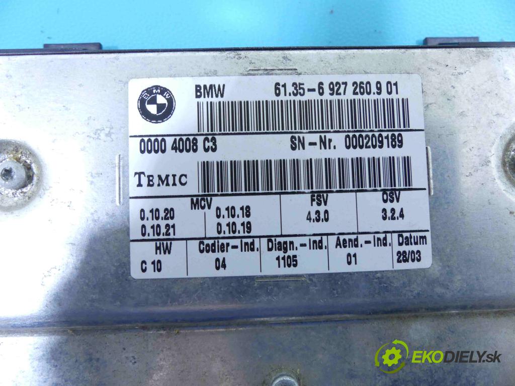 Bmw 5 E60 2003-2010 3.0 R6 231 HP manual 170 kW 2979 cm3 4- modul riadiaca jednotka 6927260 (Ostatné)