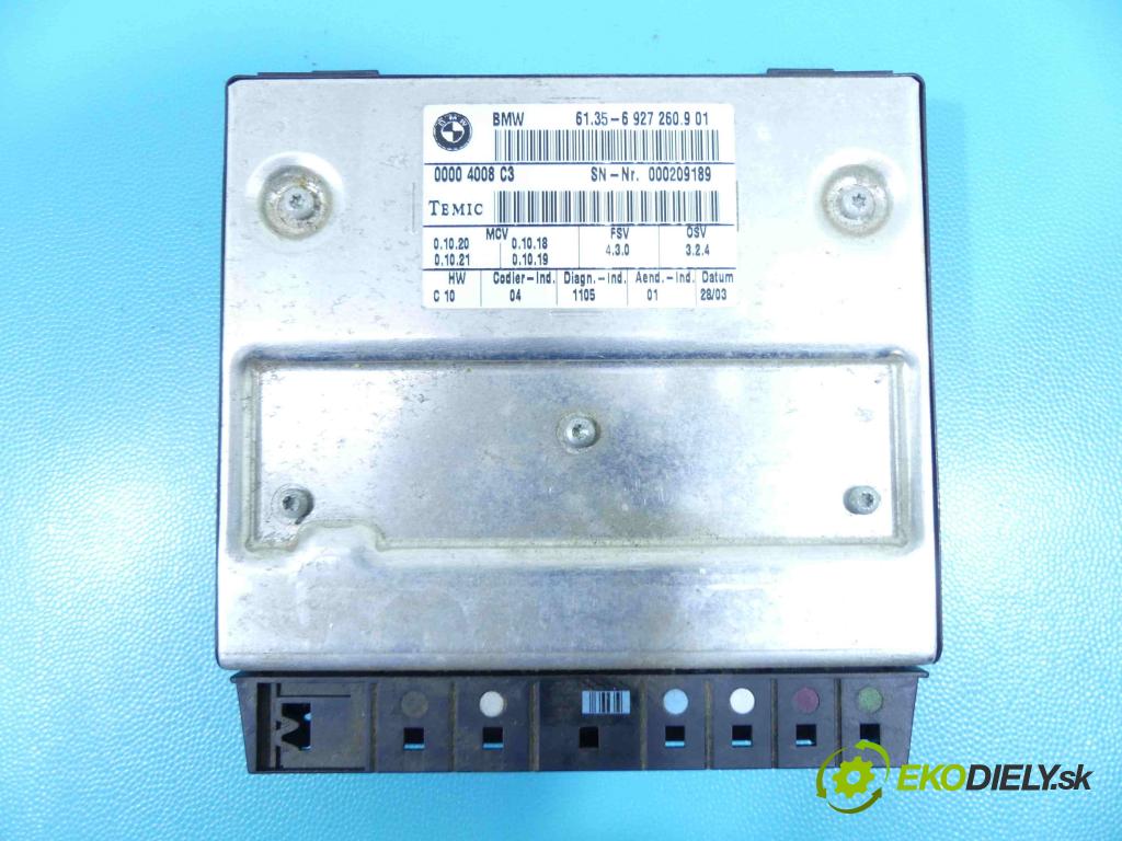 Bmw 5 E60 2003-2010 3.0 R6 231 HP manual 170 kW 2979 cm3 4- modul riadiaca jednotka 6927260 (Ostatné)