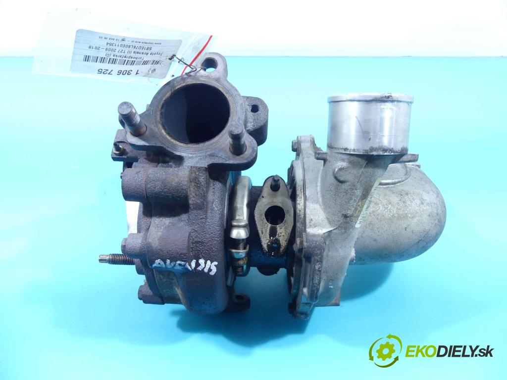 Toyota Avensis III T27 2009-2018 2.0 D4D 126 HP manual 93 kW 1998 cm3 5- turbodúchadlo, turbo VB26 (Turbodúchadlá (kompletné))