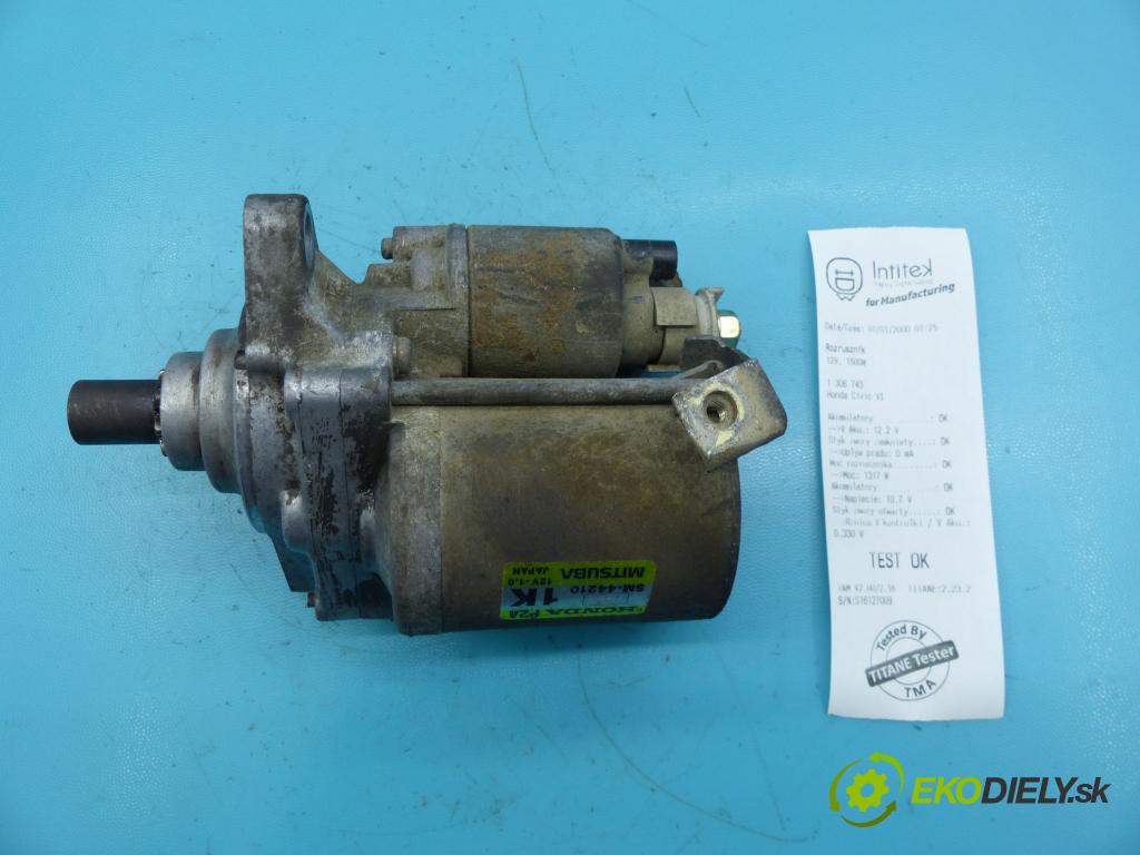 Honda Civic VI 1995-2001 1.5 16v 114 HP manual 84 kW 1493 cm3 4- štartér SM-44210 (Štartéry)