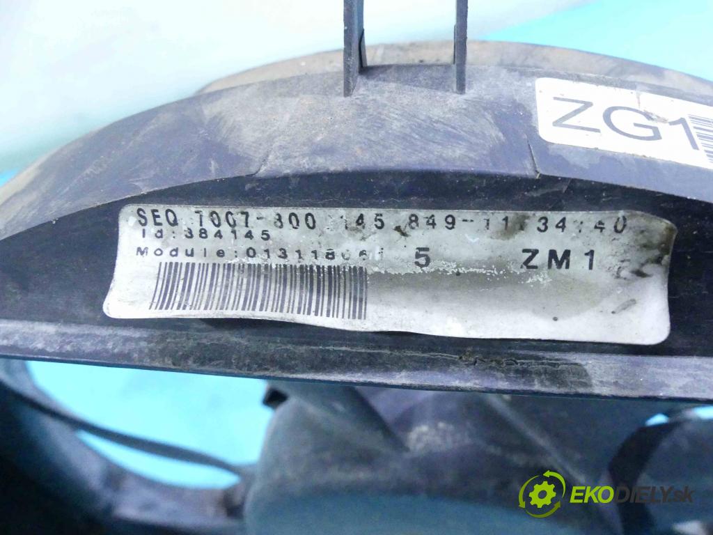 Opel Astra III 2004-2014 1.6 16V 105 HP manual 77 kW 1598 cm3 5- Ventilátor chladiča 0130303956